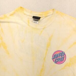 Santa Cruz Casual Crew Neck Short Sleeve Graphic T Shirt Mens Size M Tie Dye